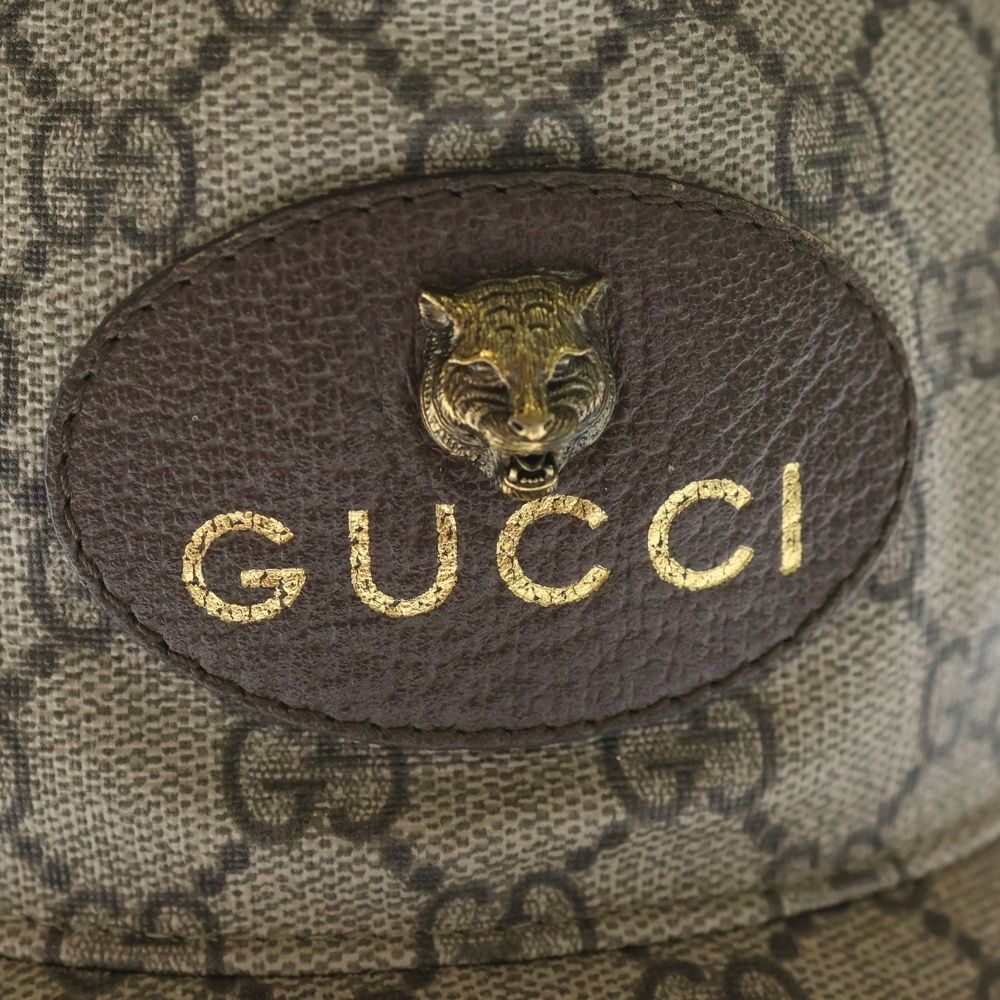 GUCCI グッチ キャップ GGスプリーム メッシュ タイガー ロゴ GUCCI (グッチ) GGスプリーム タイガー メッシュキャップ ベージュ #M