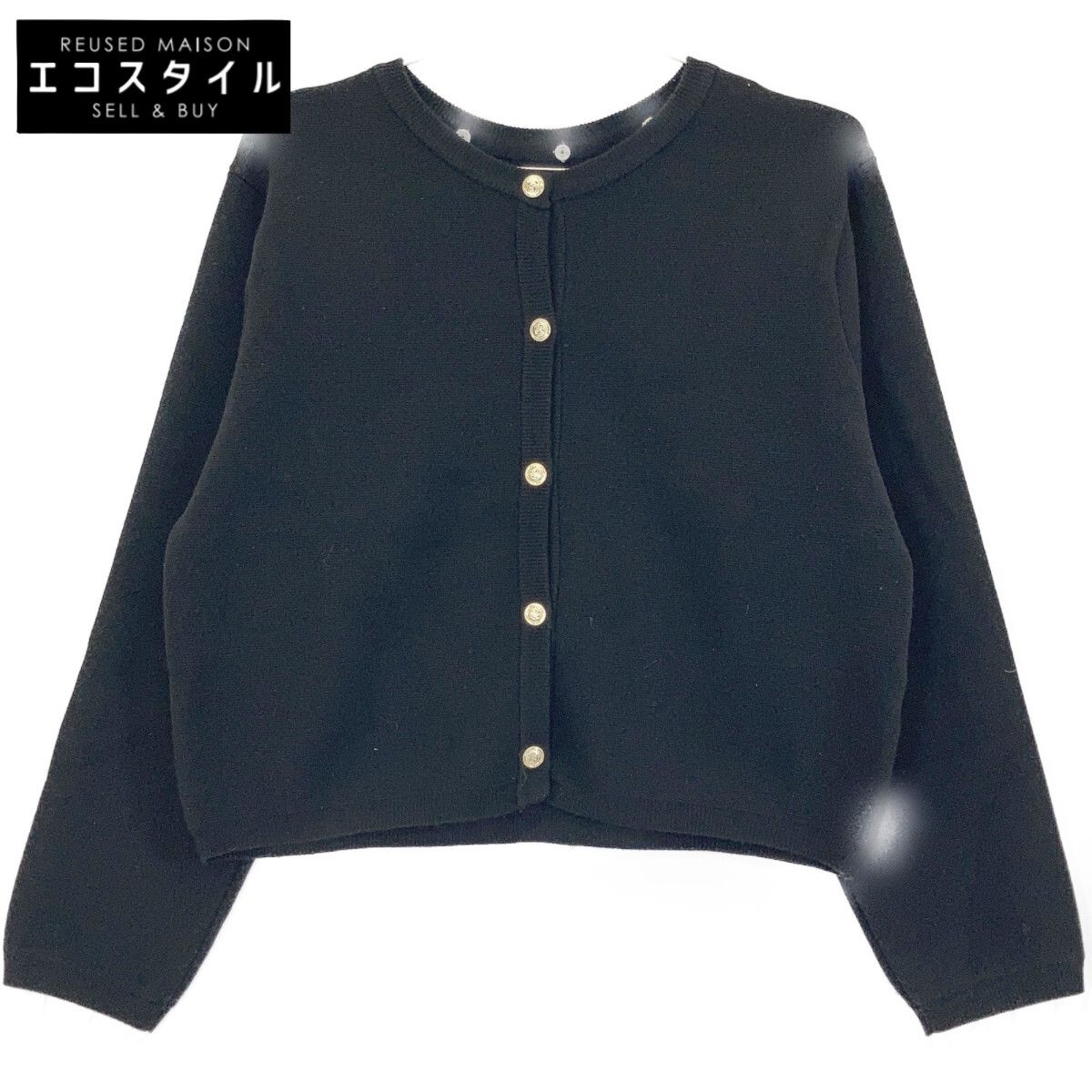 OHGA ニット カーディガン ブラック KNIT CARDIGAN | OHGA