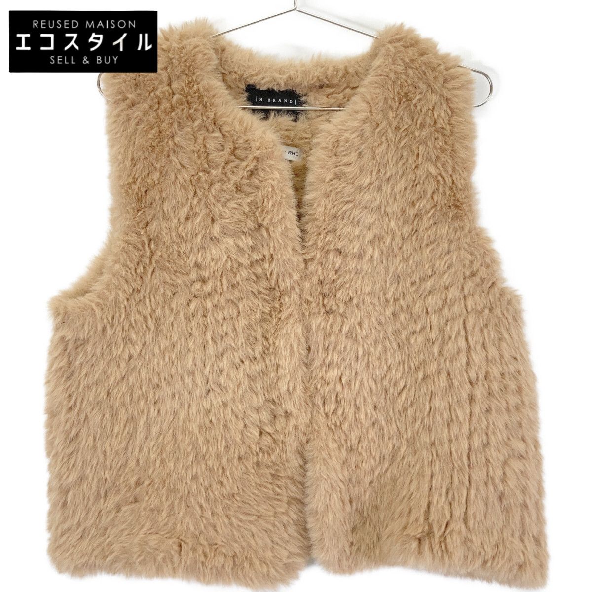 Ron Herman ロンハーマン 【×H BRAND】3410400237 ﾌﾞﾗｳﾝ ﾌｪｲｸﾌｧｰﾍﾞｽﾄ S