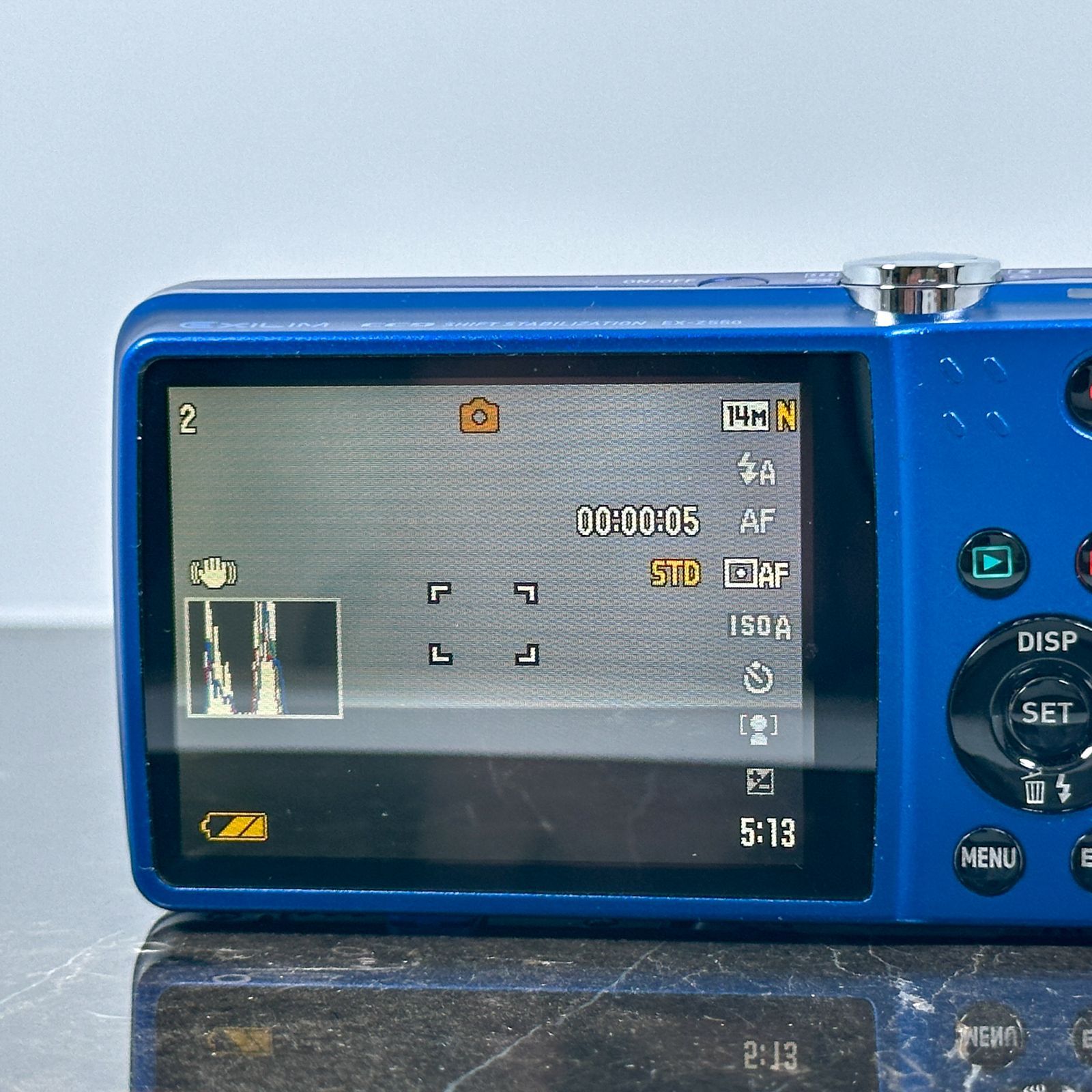 カシオ CASIO EXILIM EX-Z550 ブルー コンパクトデジタルカメラ EX