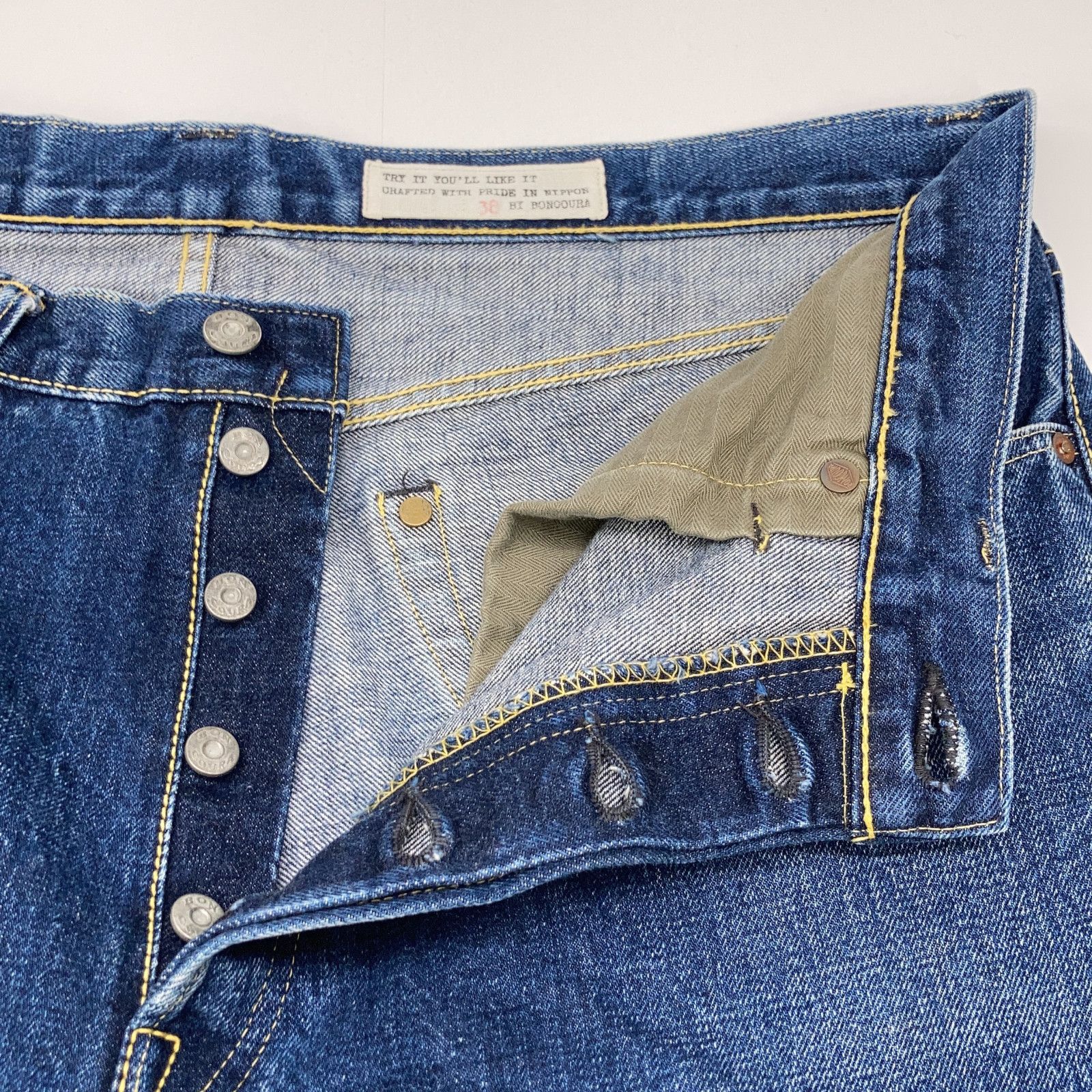 BONCOURA ボンクラ 10周年記念 大戦ﾓﾃﾞﾙ 本藍 ﾃﾞﾆﾑﾊﾟﾝﾂ - メルカリ