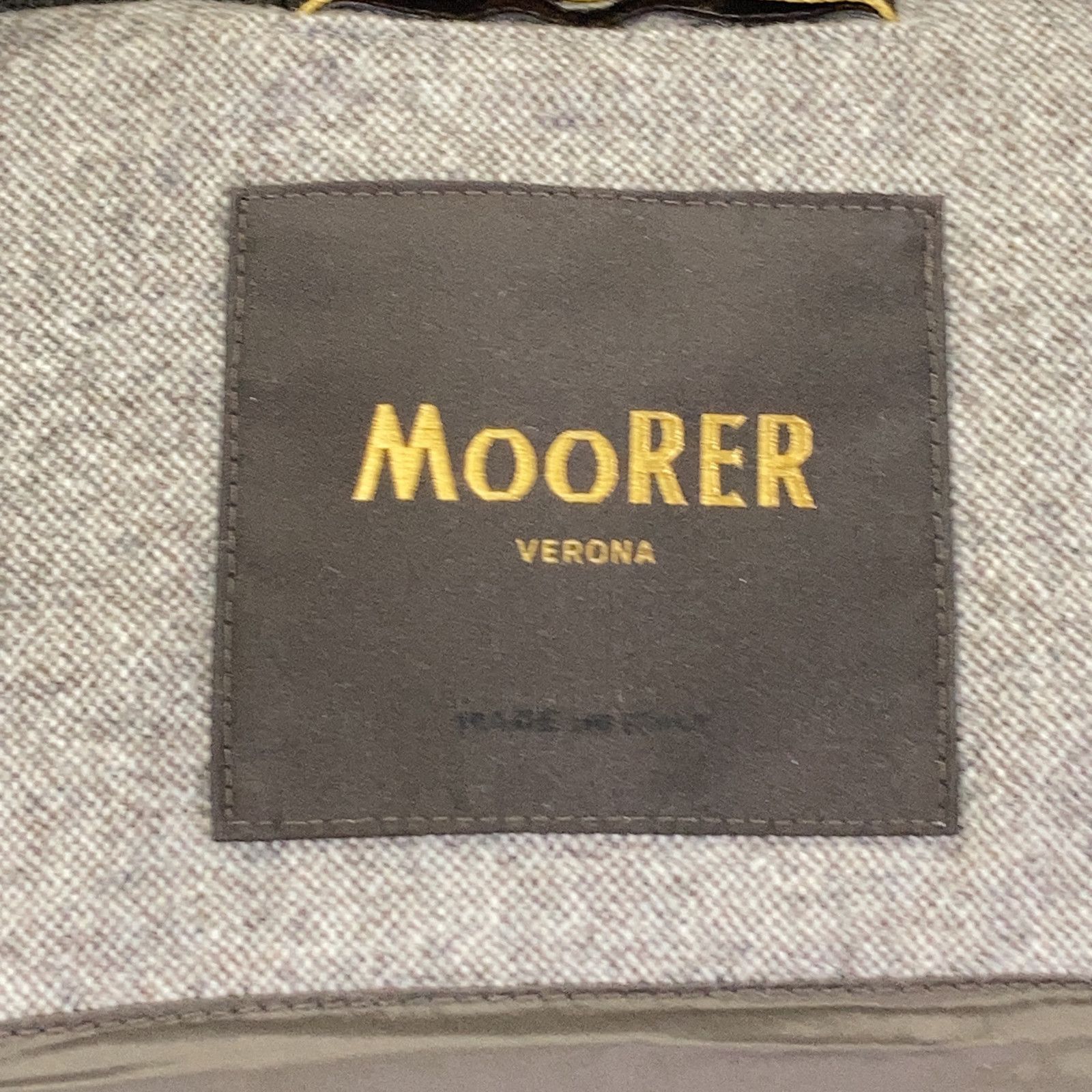 MOORER ムーレー ｸﾞﾚｰ ｳｰﾙ×ｼﾙｸ FORT TL ﾀﾞｳﾝﾍﾞｽﾄ 44 - メルカリ