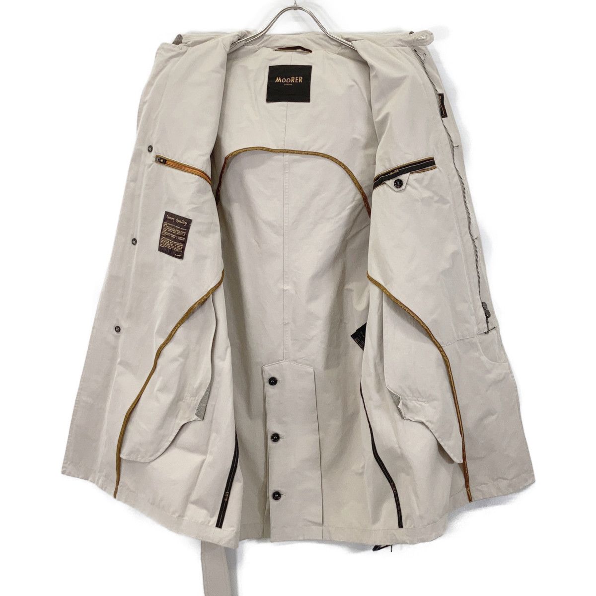 MOORER ムーレー ﾍﾞｰｼﾞｭ PREZ ﾄﾚﾝﾁｺｰﾄ 46 - メルカリ