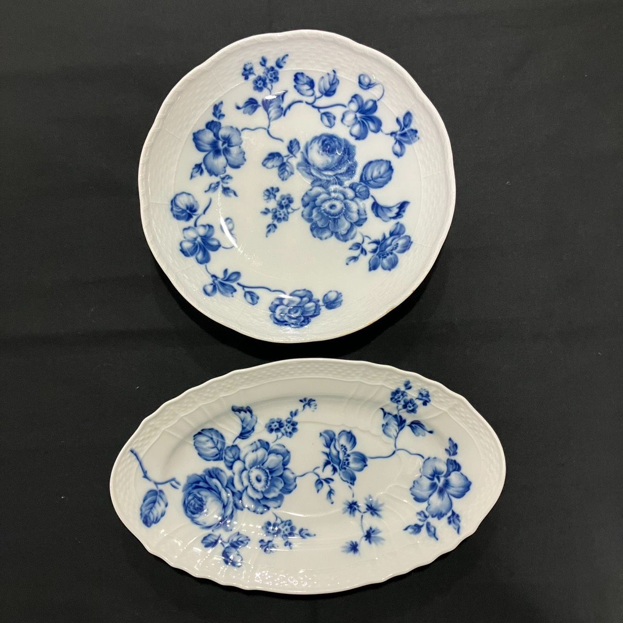 Richard Ginori リチャードジノリ 皿 プレート ローズブルー オーバル