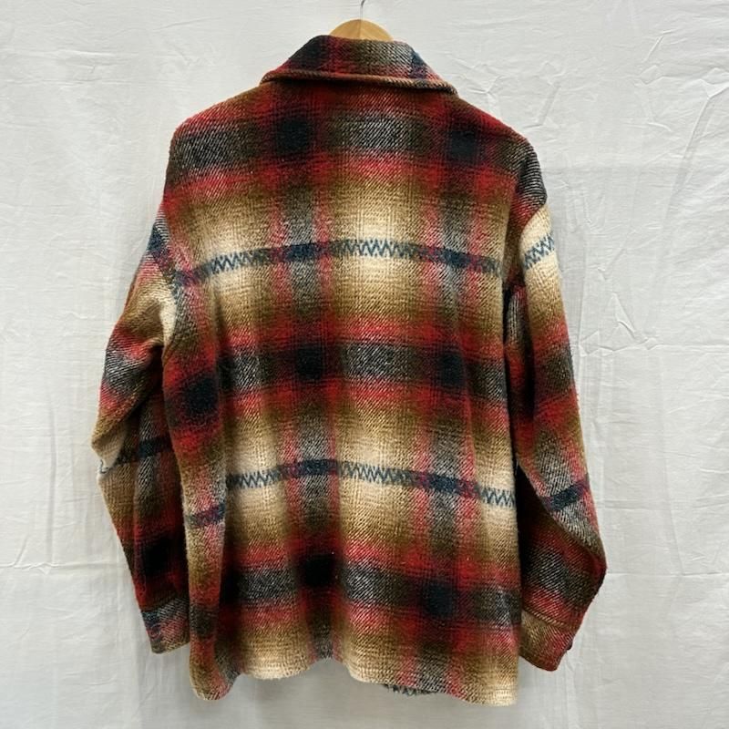 メルトン 70s 80s USA製 ウール CPO ジップアップ ジャケット メンズ L