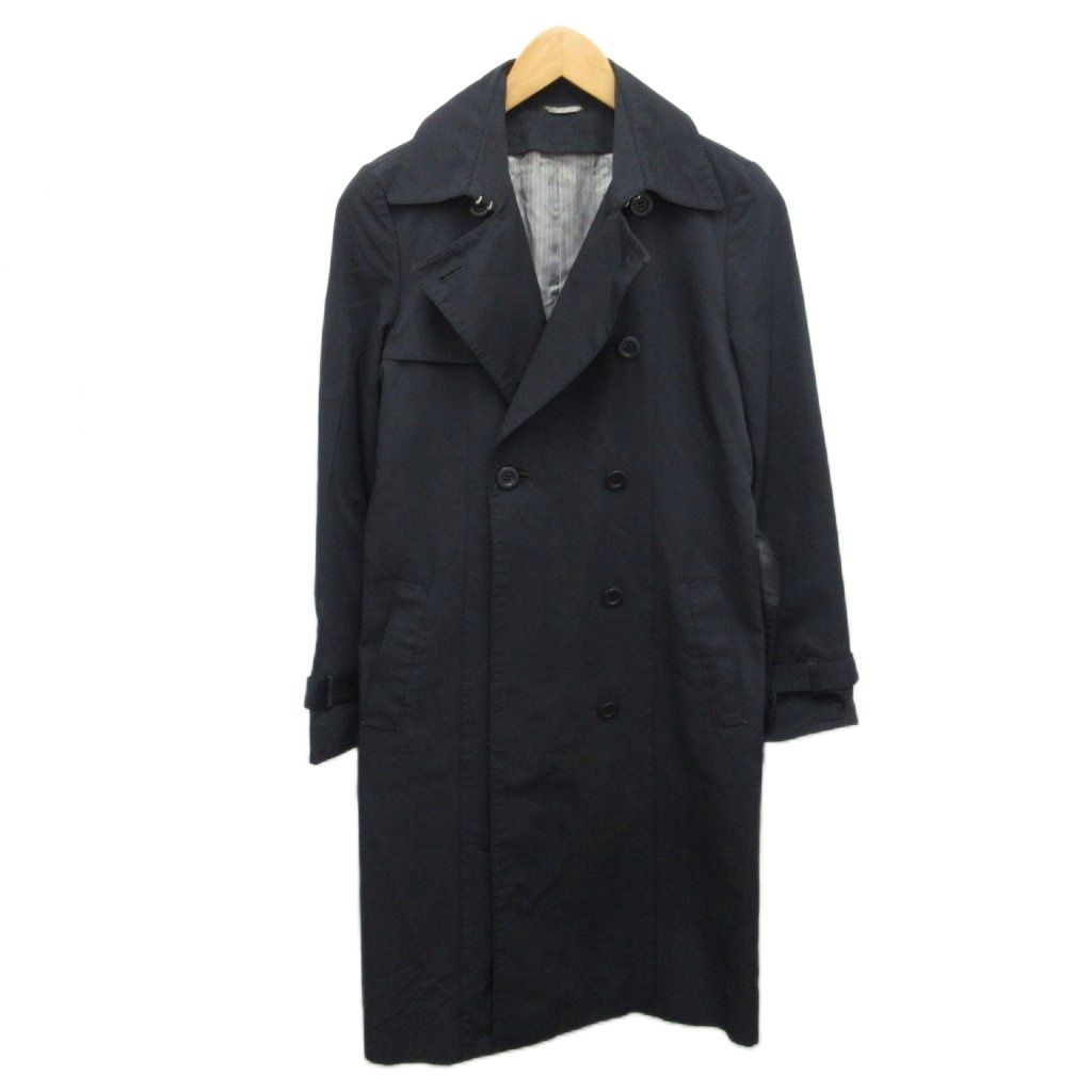 アナイ ANAYI トレンチコート ジャケット ミドル丈 ダブル 黒 ブラック