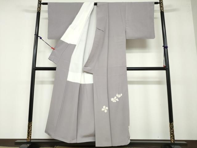 京加賀友禅 作家物 山崎巖 塩瀬 糸目糊　梅に椿の名古屋帯 平和屋着物○京加賀糸目友禅作家 山崎巌 色留袖 舞花文 正絹 逸品