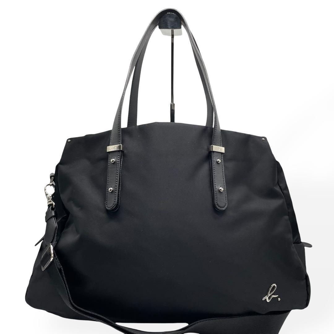 極美品　agnes b. VOYAGE　2way ボストンバッグ　ショルダー　黒 極美品 agnes b. VOYAGE 2way ボストンバッグ ショルダー 黒 極美品