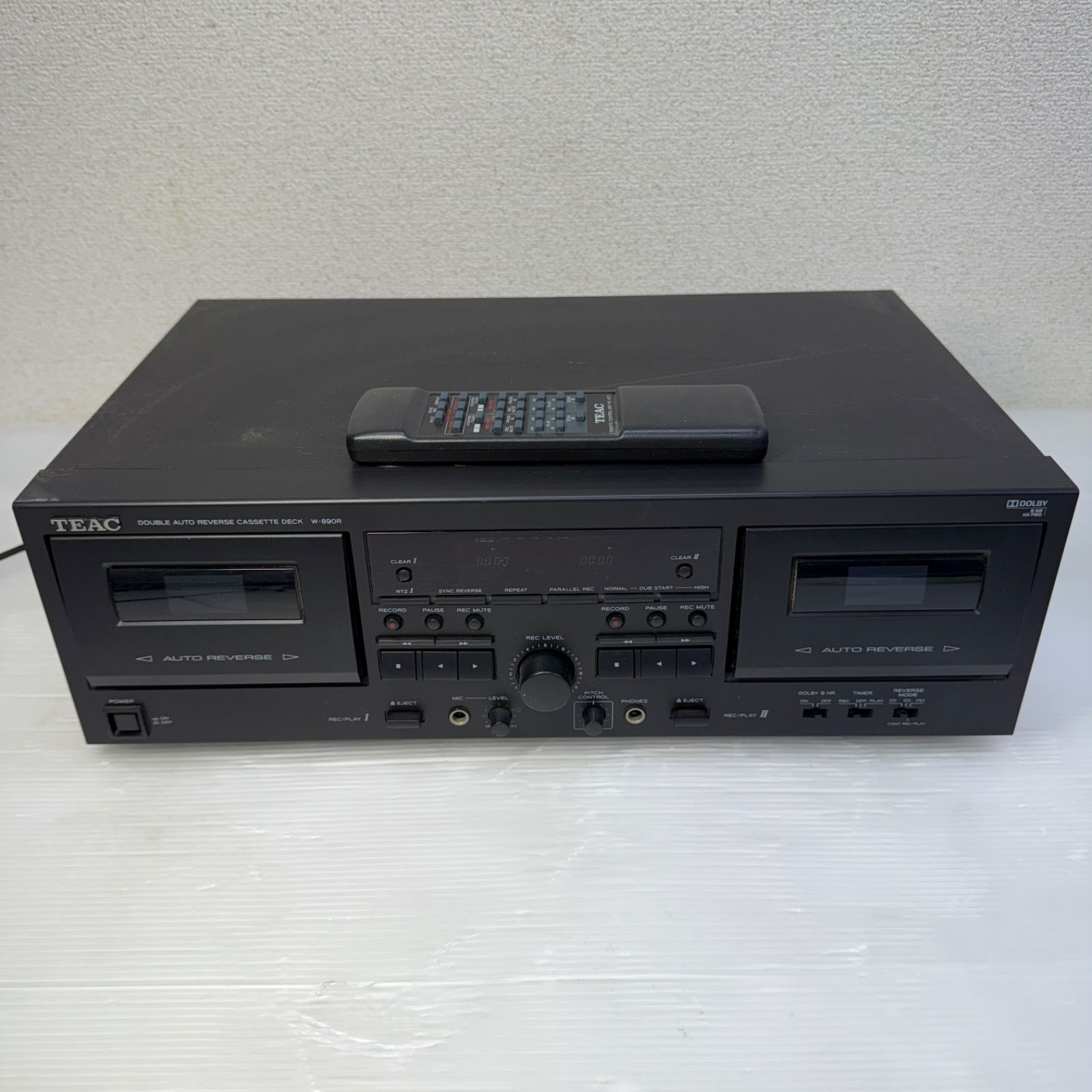 ☆TEAC W-890R B☆ダブルカセットデッキ ティアック カセット