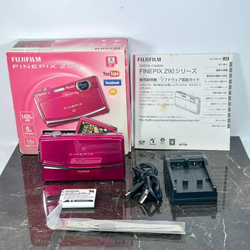 FUJIFILM FinePix Z90 ピンク 1420万画素 28mm広角 光学5倍ズーム