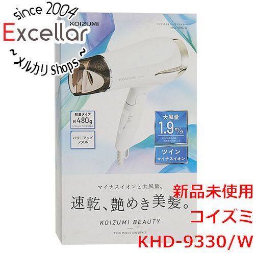 [bn:1] KOIZUMI　マイナスイオンヘアドライヤー　KHD-9330/W　ホワイト
