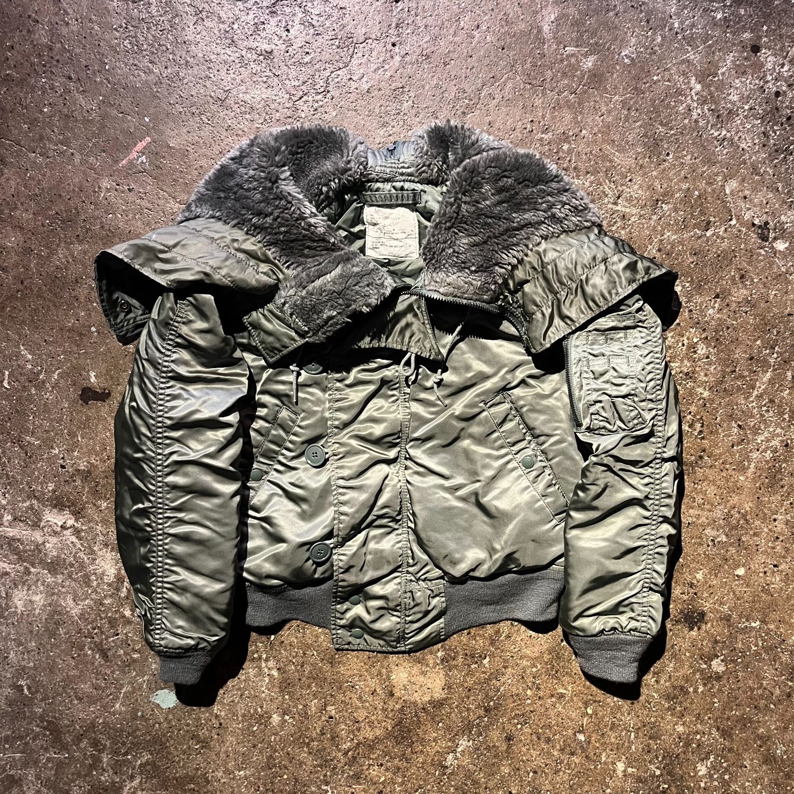 ALPHA INDUSTRIES 80s USA製 N-2B フライトジャケット S アルファ