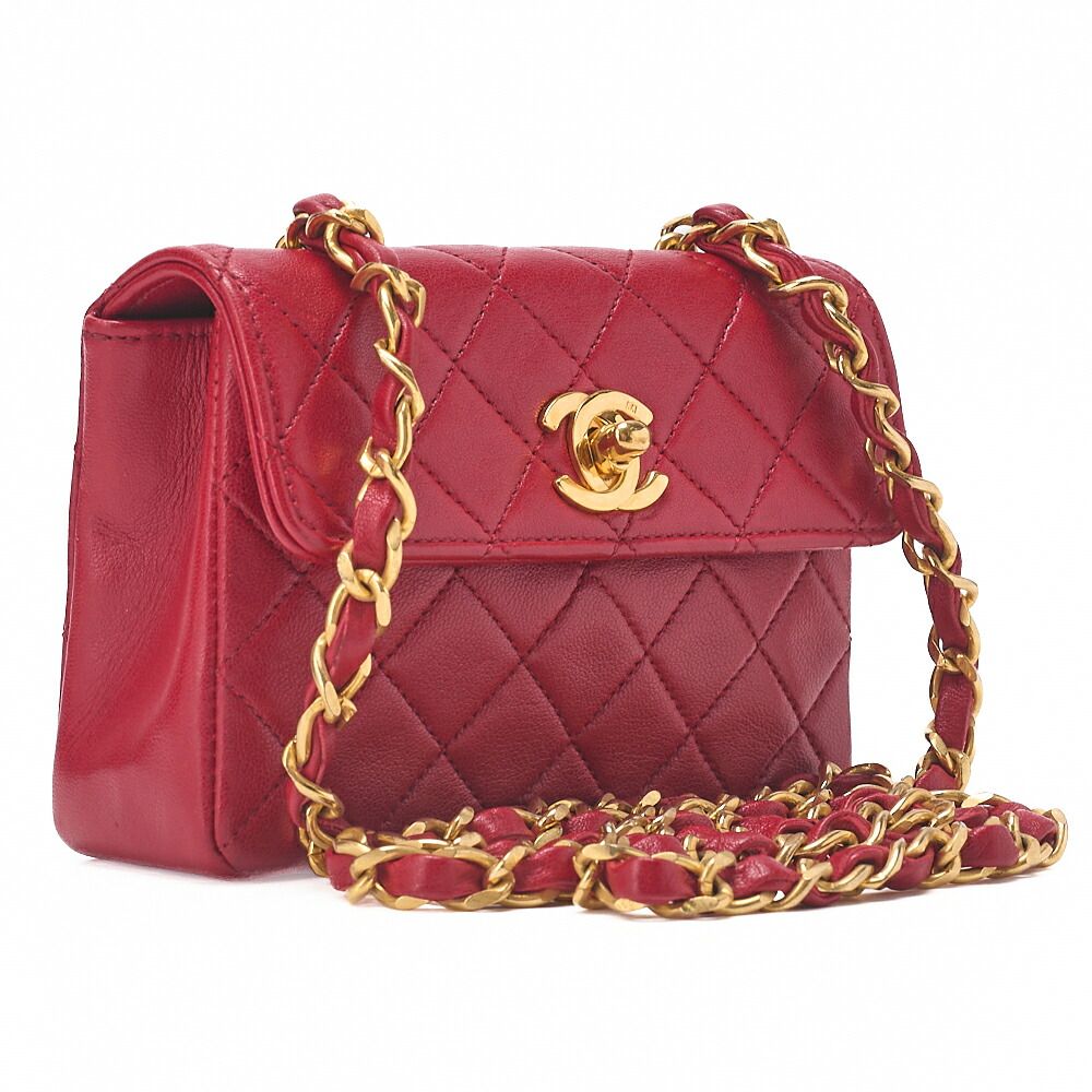 CHANEL シャネル ラムスキン ミニマトラッセ 14cm ターンロック