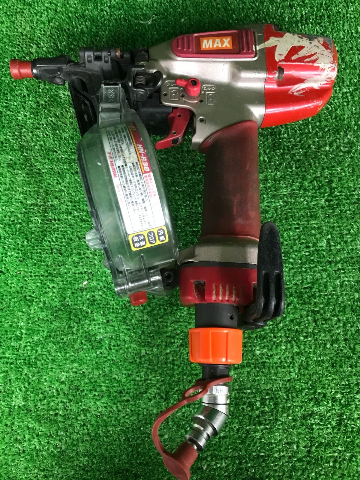 中古品】【0906】☆MAX(マックス) 38㎜高圧コイルネイラ HN-R38 
