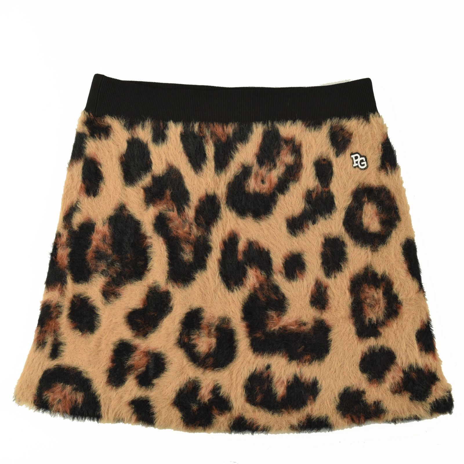 サイズ：1・M・新品】パーリーゲイツ レオパード柄 ニットスカート