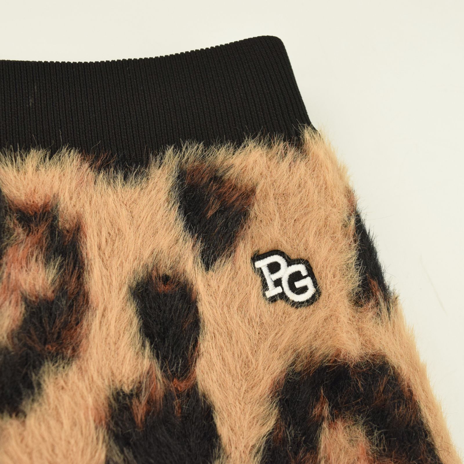 サイズ：1・M・新品】パーリーゲイツ レオパード柄 ニットスカート