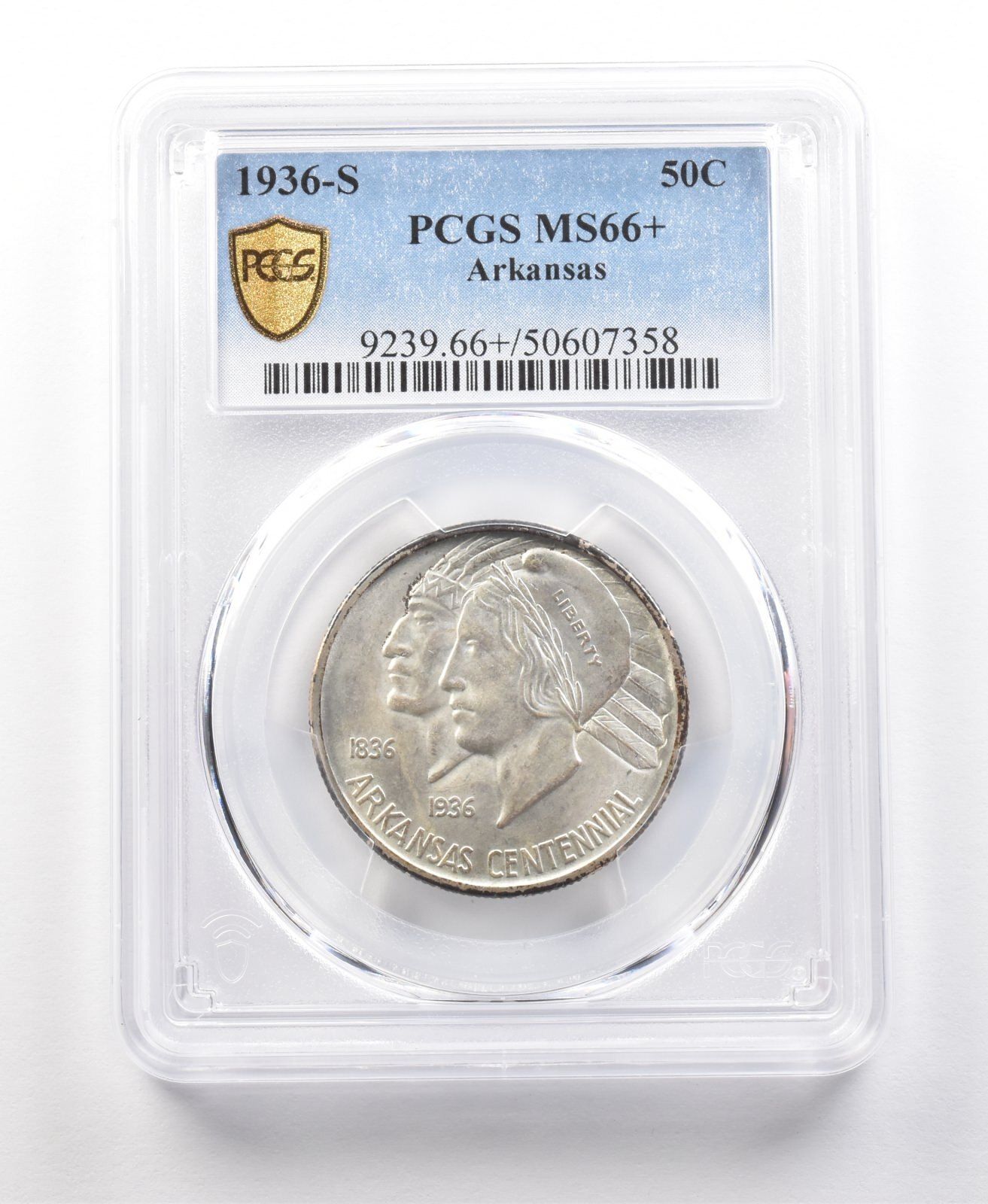 1936-S アーカンソー記念ハーフドル MS66+ PCGS PQ *1130 - メルカリ
