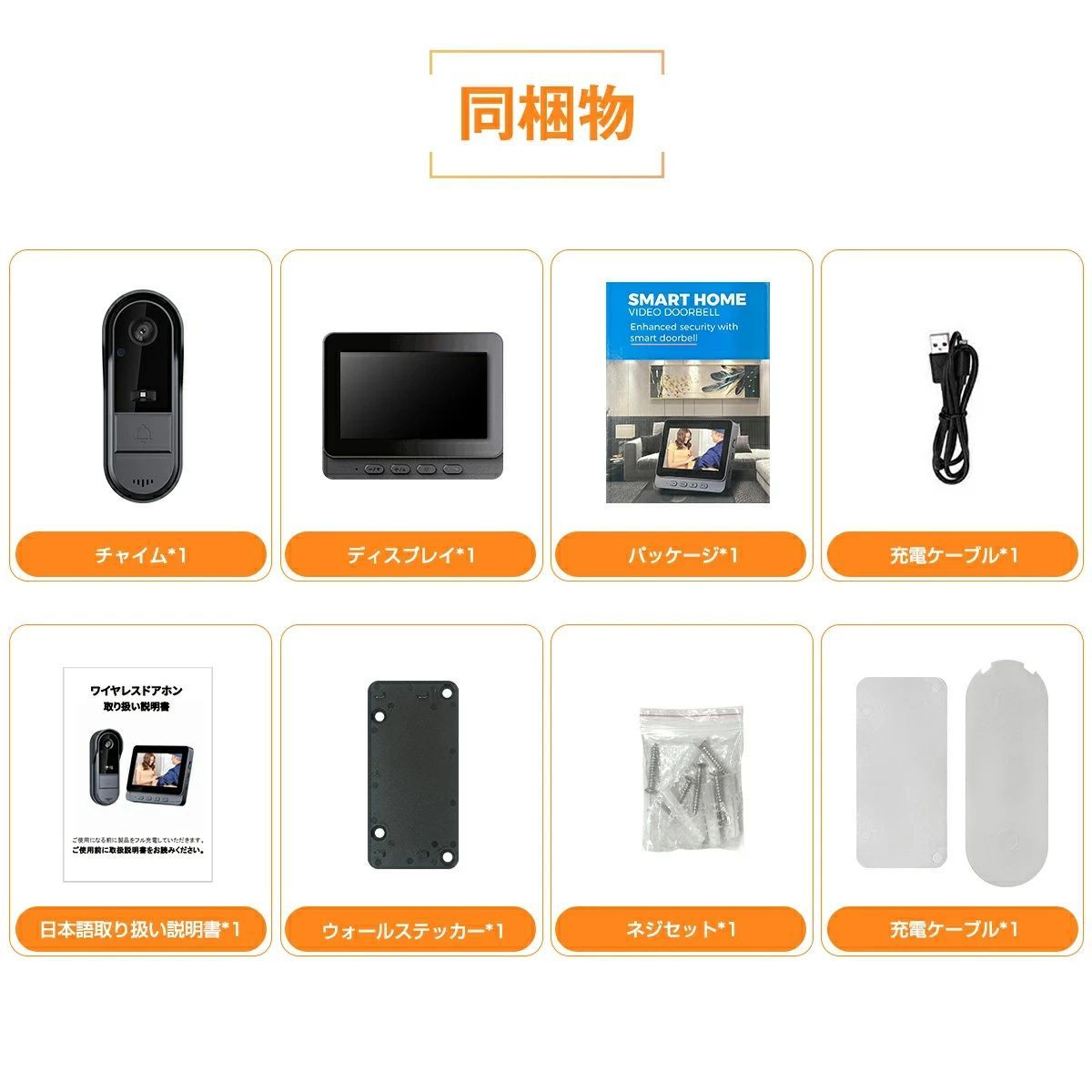 新品 未使用【IP65防水・WiFi不要】2026年最新モデル ワイヤレス 