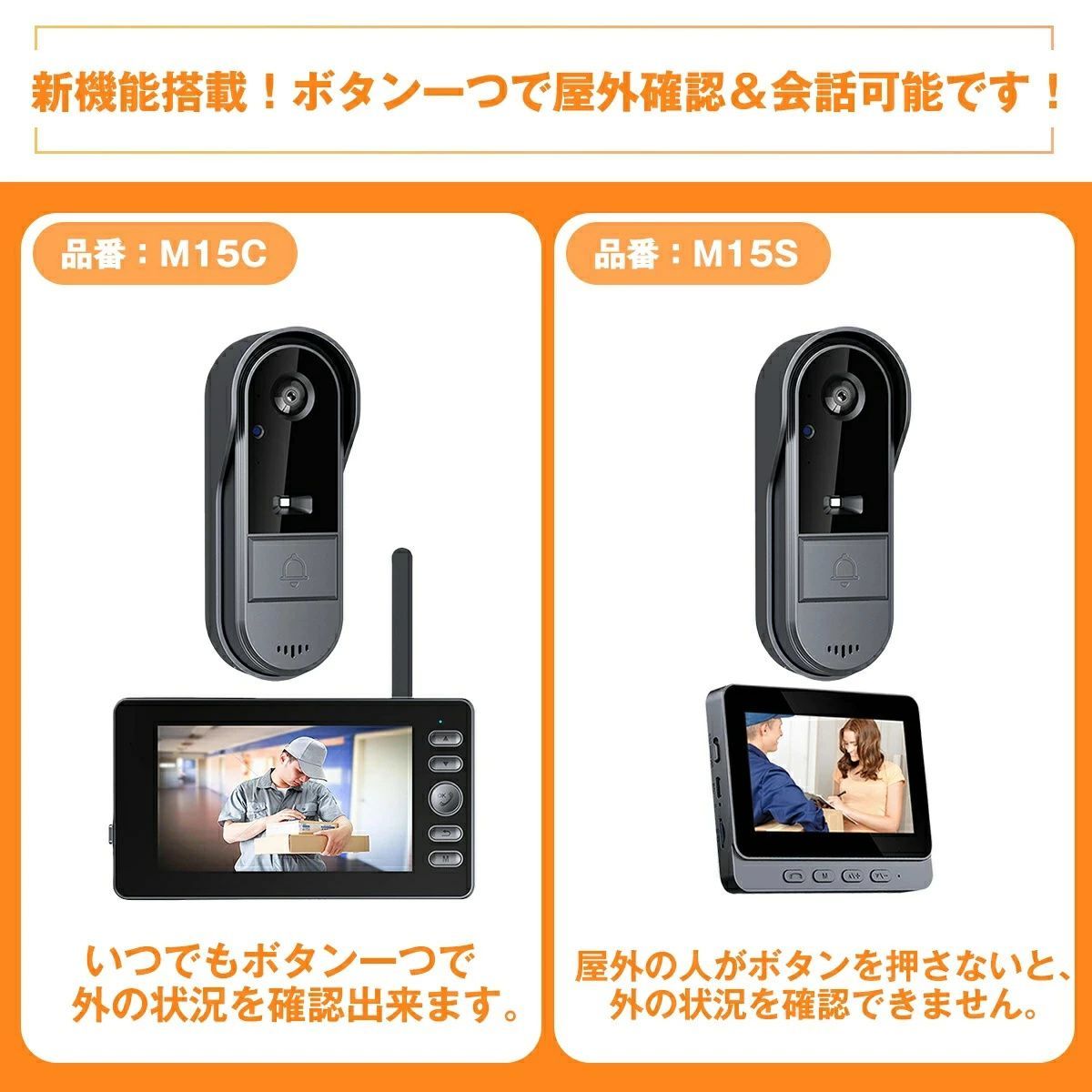 新品 未使用【IP65防水・WiFi不要】2026年最新モデル ワイヤレス 