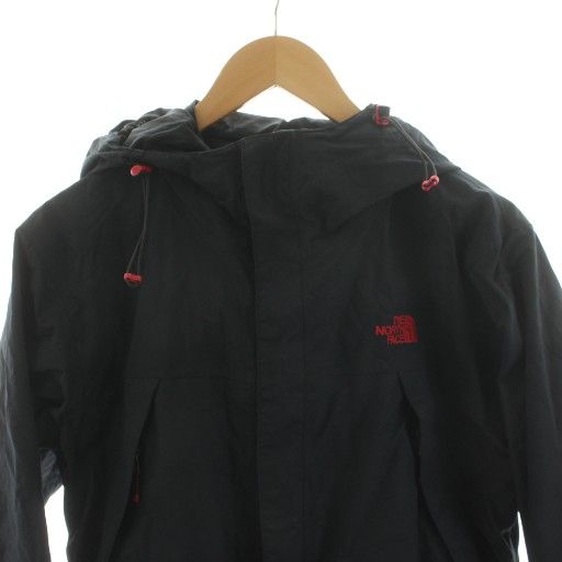 極美品✨ ノースフェイス スクープジャケット マウンテンパーカー 黒 赤ロゴ M ザノースフェイス THE NORTH FACE スクープジャケット マウンテン