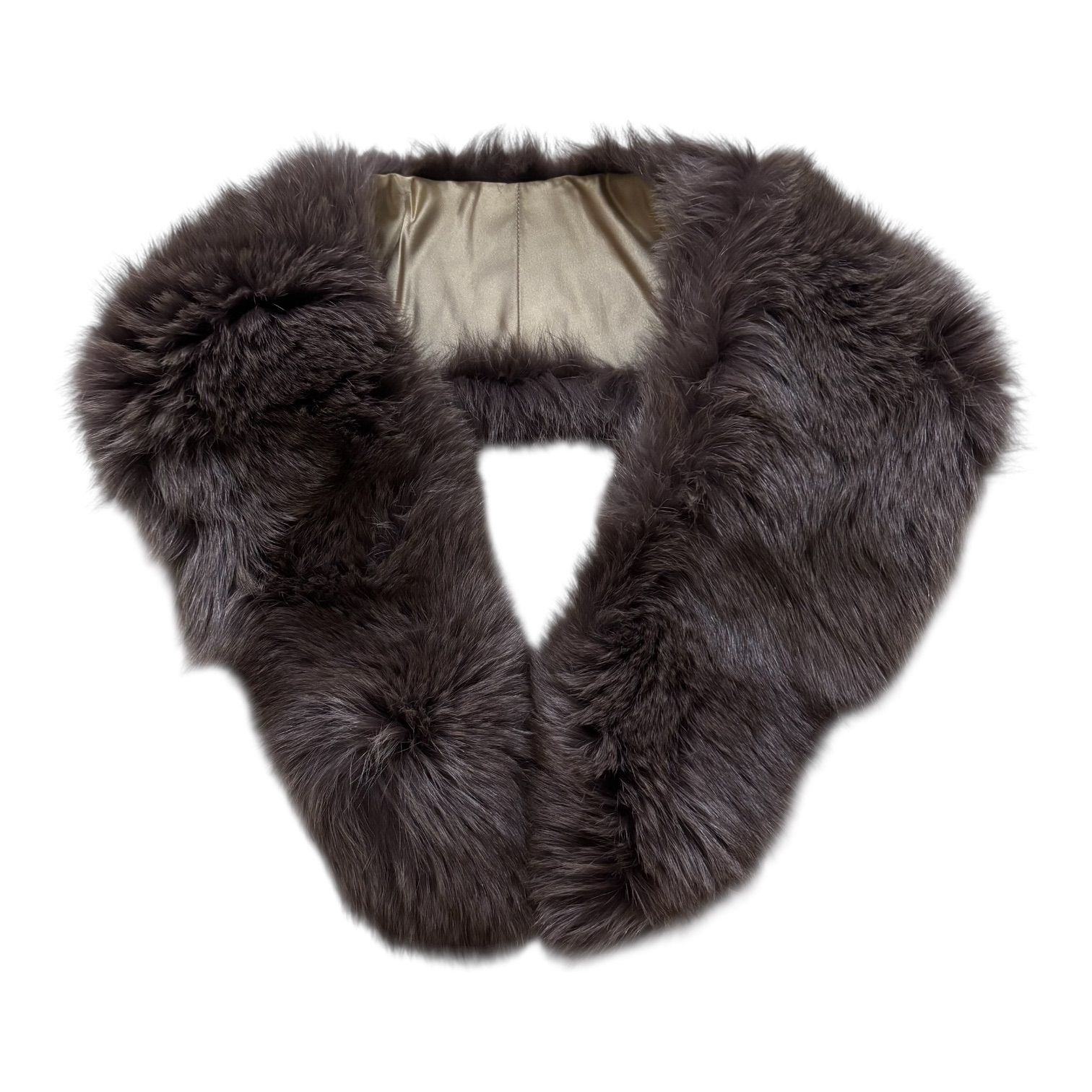 SAGA FOX サガフォックス ファーティペットショール ブラウン系 高級