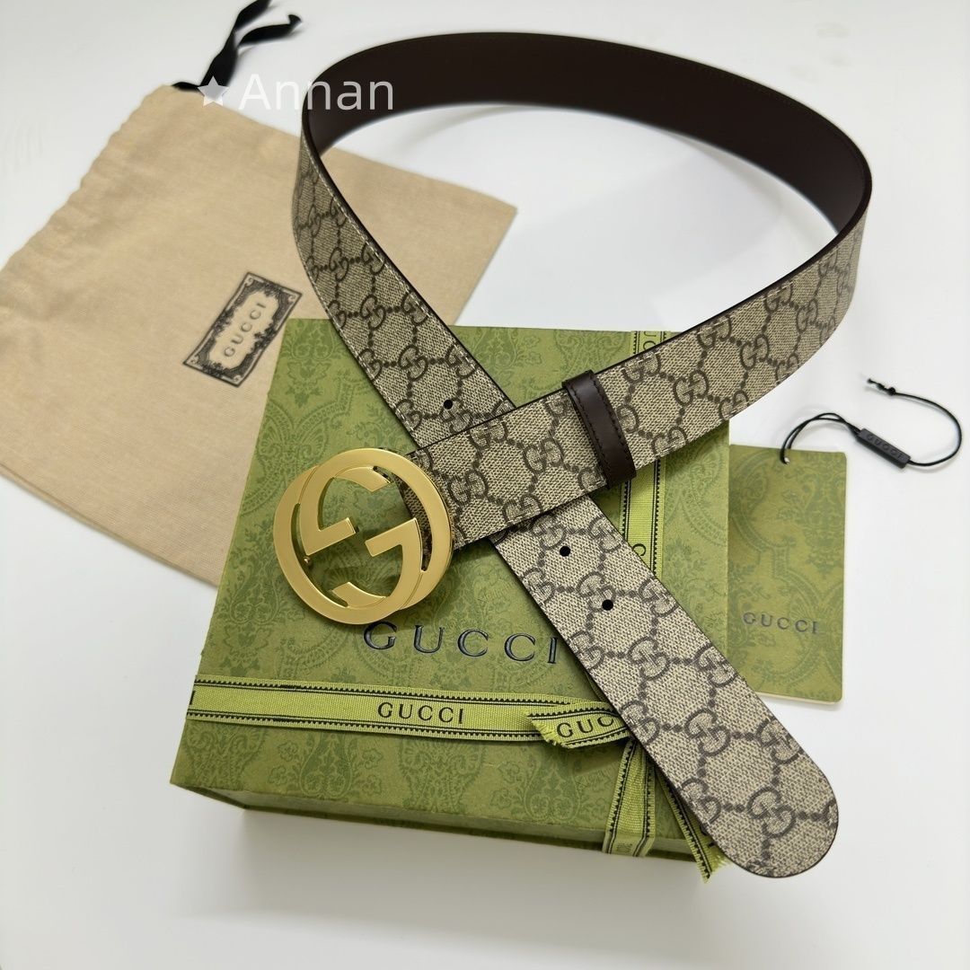 未使用品】最終値下げ GUCCI グッチ GG ベルト メンズ 本革 - メルカリ