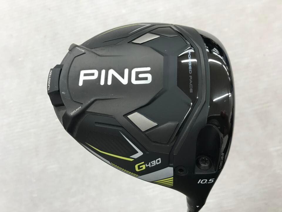 ピン G430 LST 10.5度 ALTA J CB BLACK Sフレックス ドライバー 中古