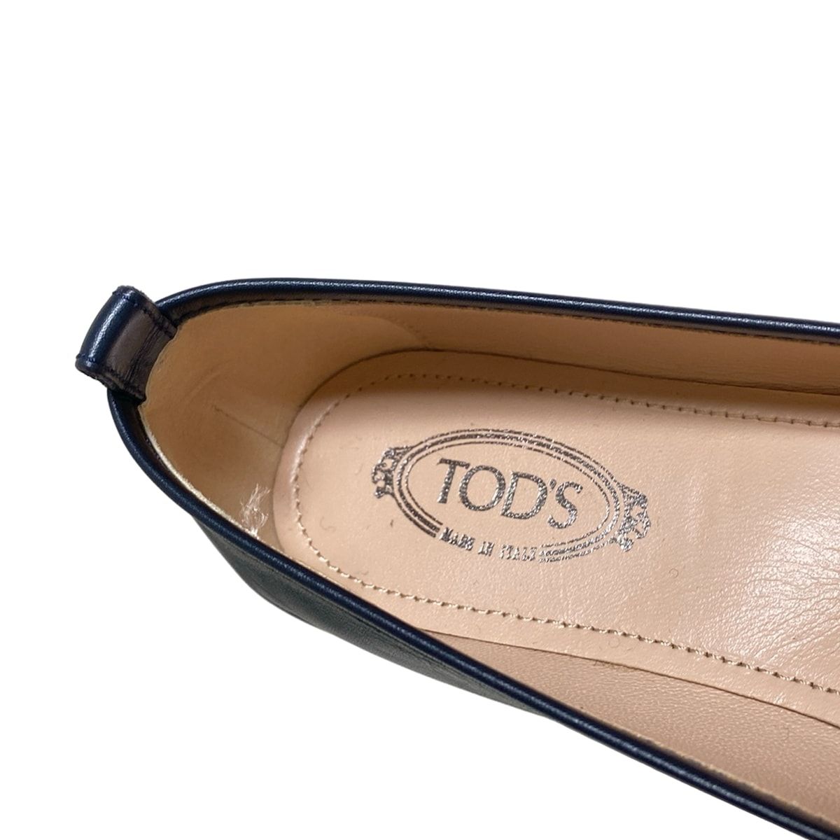 TOD'S(トッズ) フラットシューズ 34a レディース - 黒 レザー - メルカリ