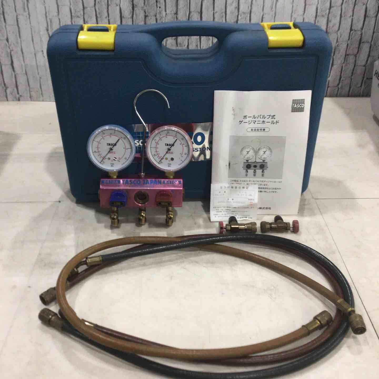 TASCO（タスコ) R410A、R32 ボールバルブ式ゲージマニホールド TA122G