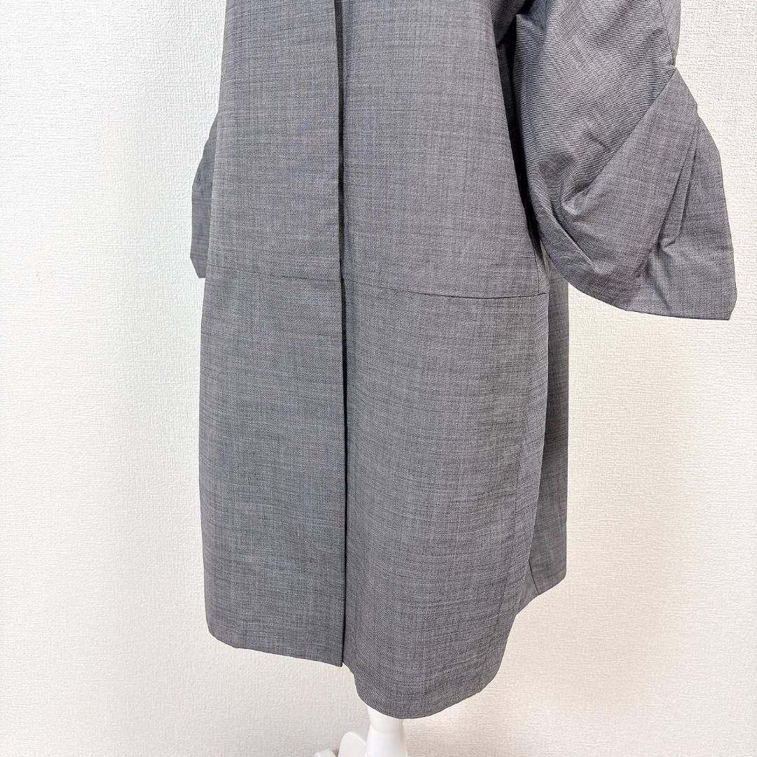 美品】MARNI 長袖ワンピース コート クロップドボタン 44 グレー 