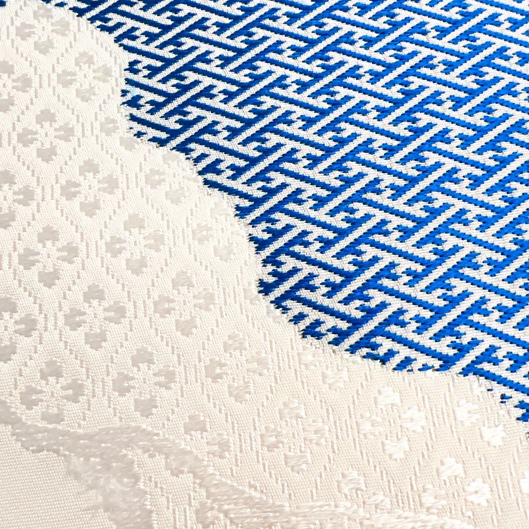 袋帯 西陣織 道長取り 紗綾形 花菱 蜀江紋 着物 013b d ms - メルカリ