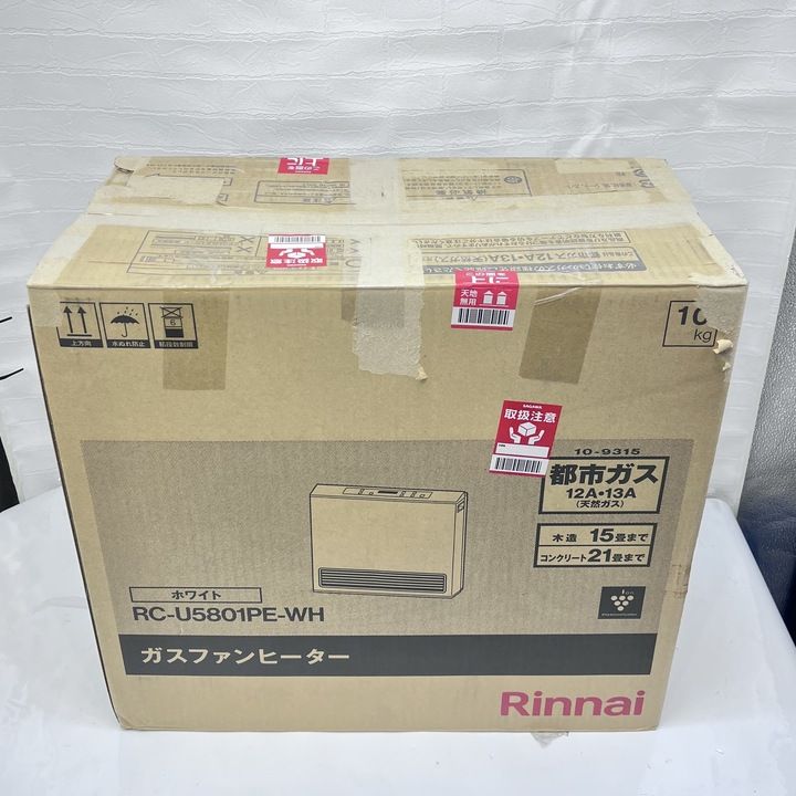 開封済・未使用品】リンナイ ガスファンヒーター 都市ガス12A・13A用