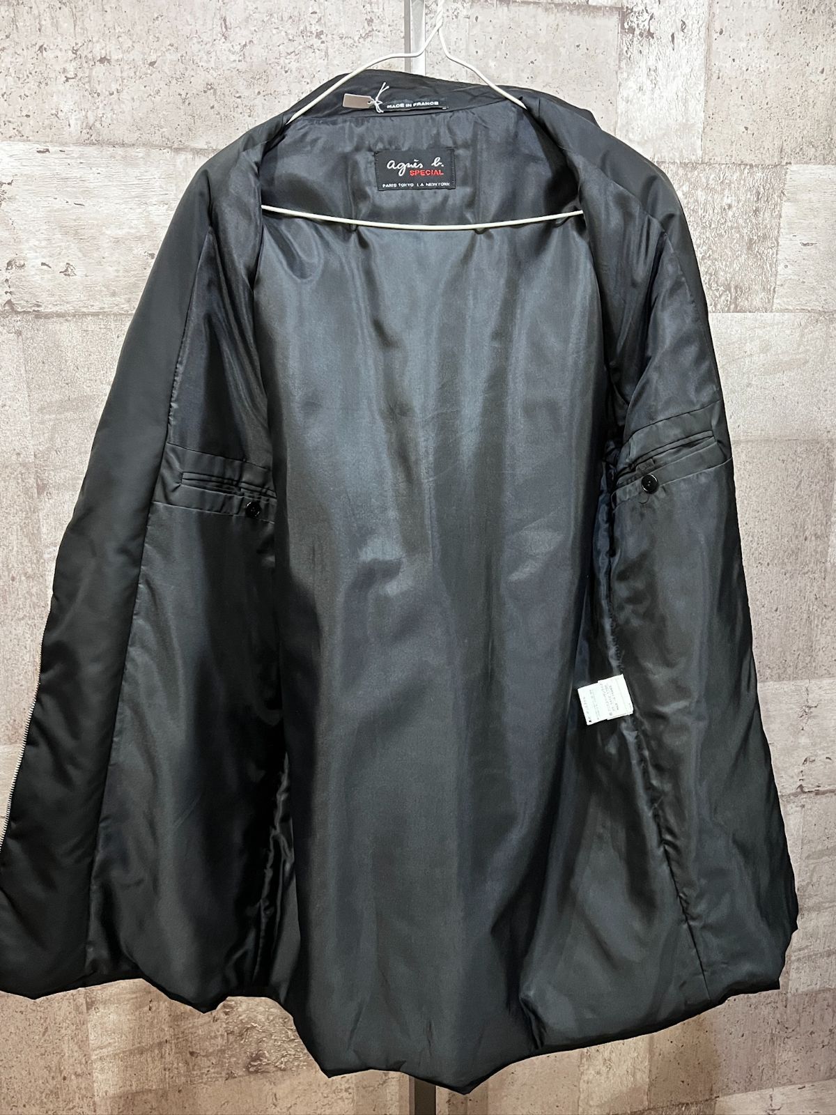 美品 90'S フランス製 アニエスベー スペシャル スタンドカラー 中綿