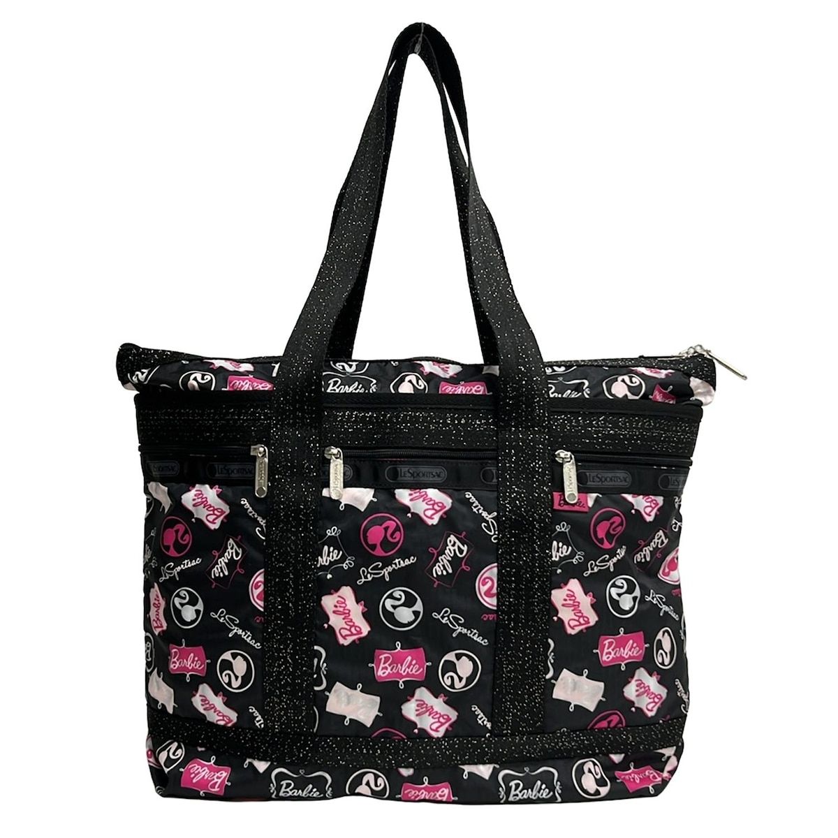 LESPORTSAC(レスポートサック) ショルダーバッグ美品 - 黒×ピンク