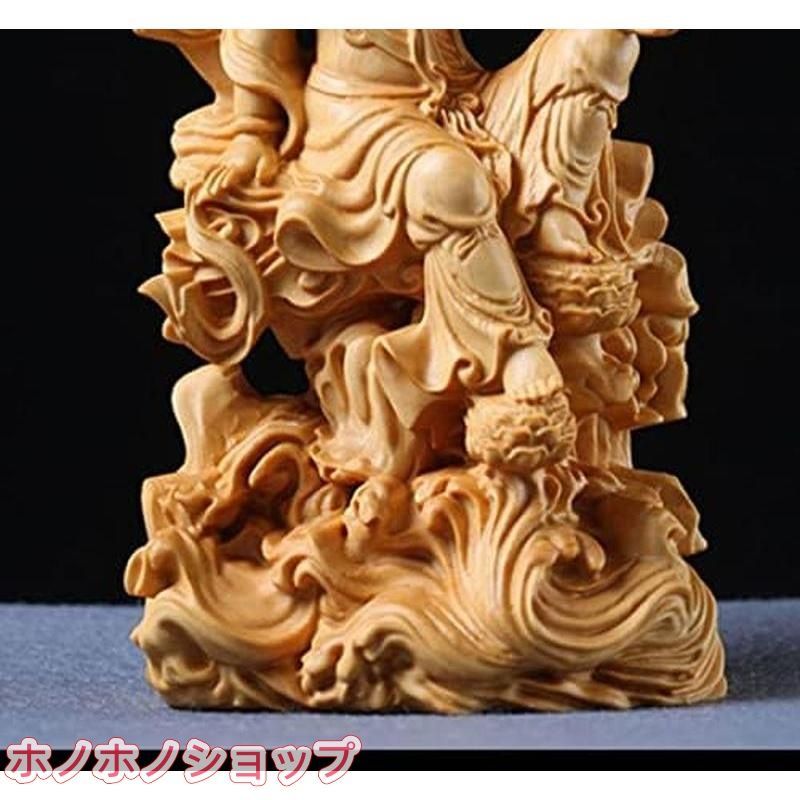 木彫り 観音菩薩 仏像 黄楊 木製 高級 仏教美術 - メルカリ