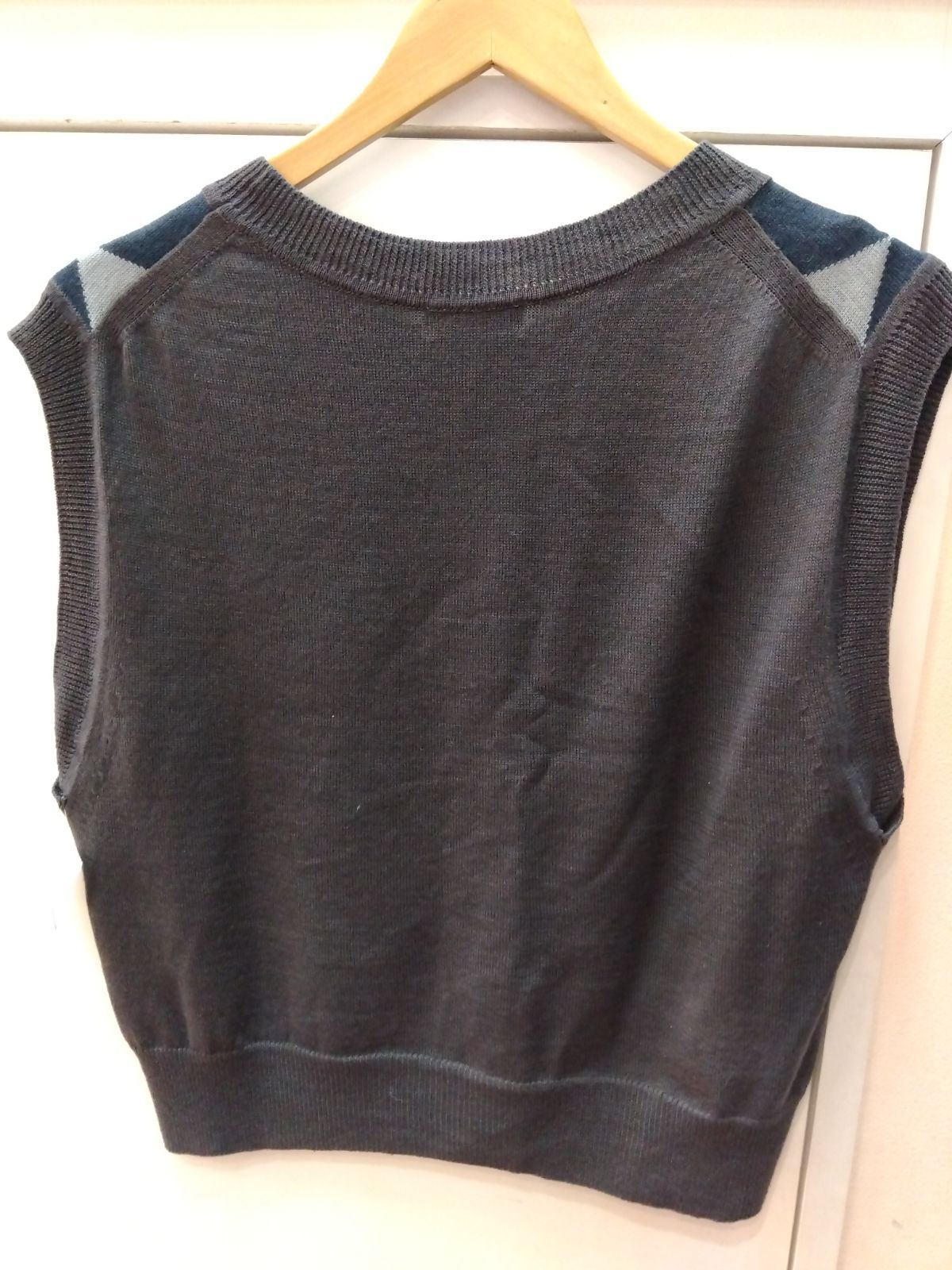 M17 マーガレットハウエル MARGARET HOWELL アーガイル柄 麻ウール混の