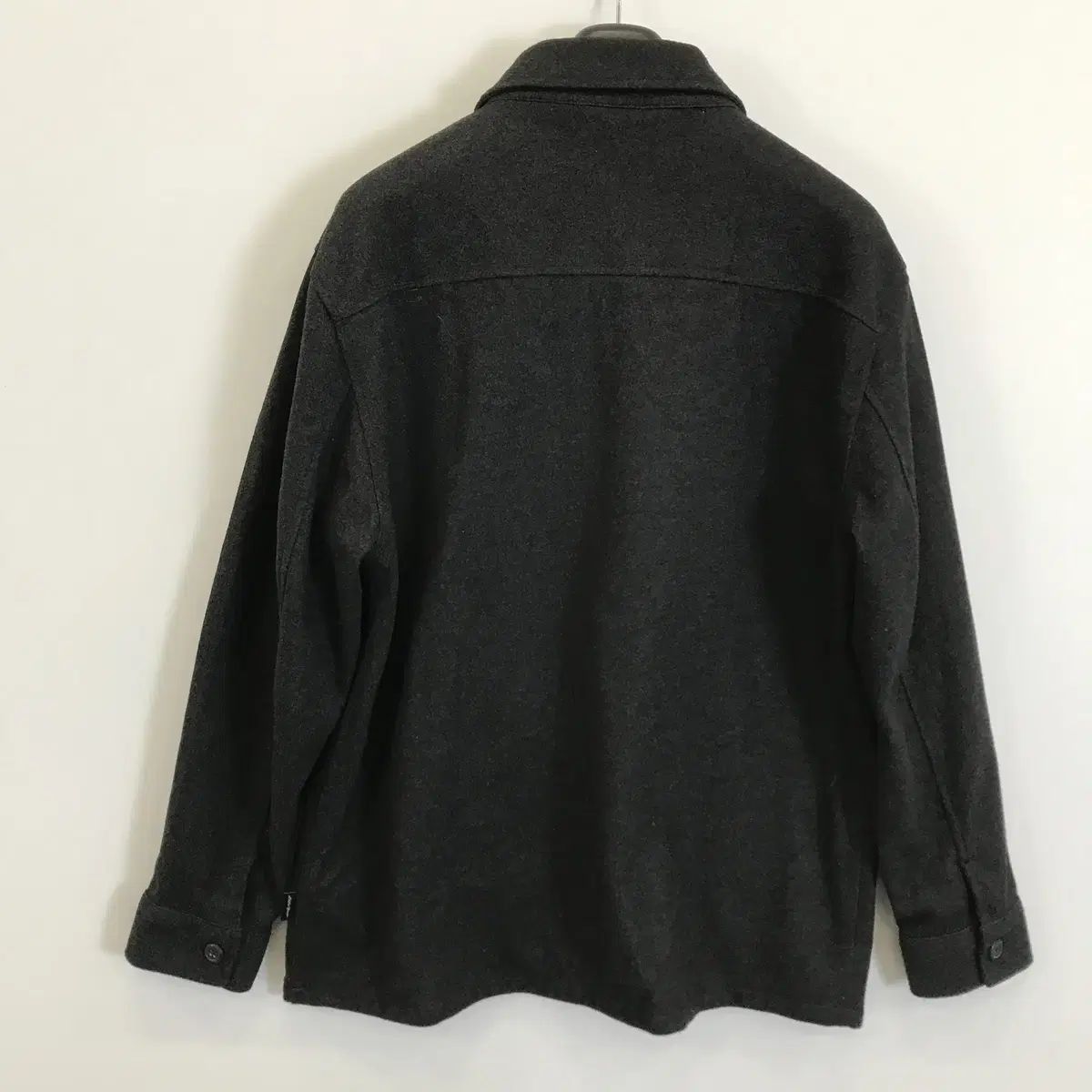 エディバウアー ウールシャツ　ジャケット　ブラック　L EDDIE BAUER（エディー・バウアー） ウール ライク シャツジャケット L