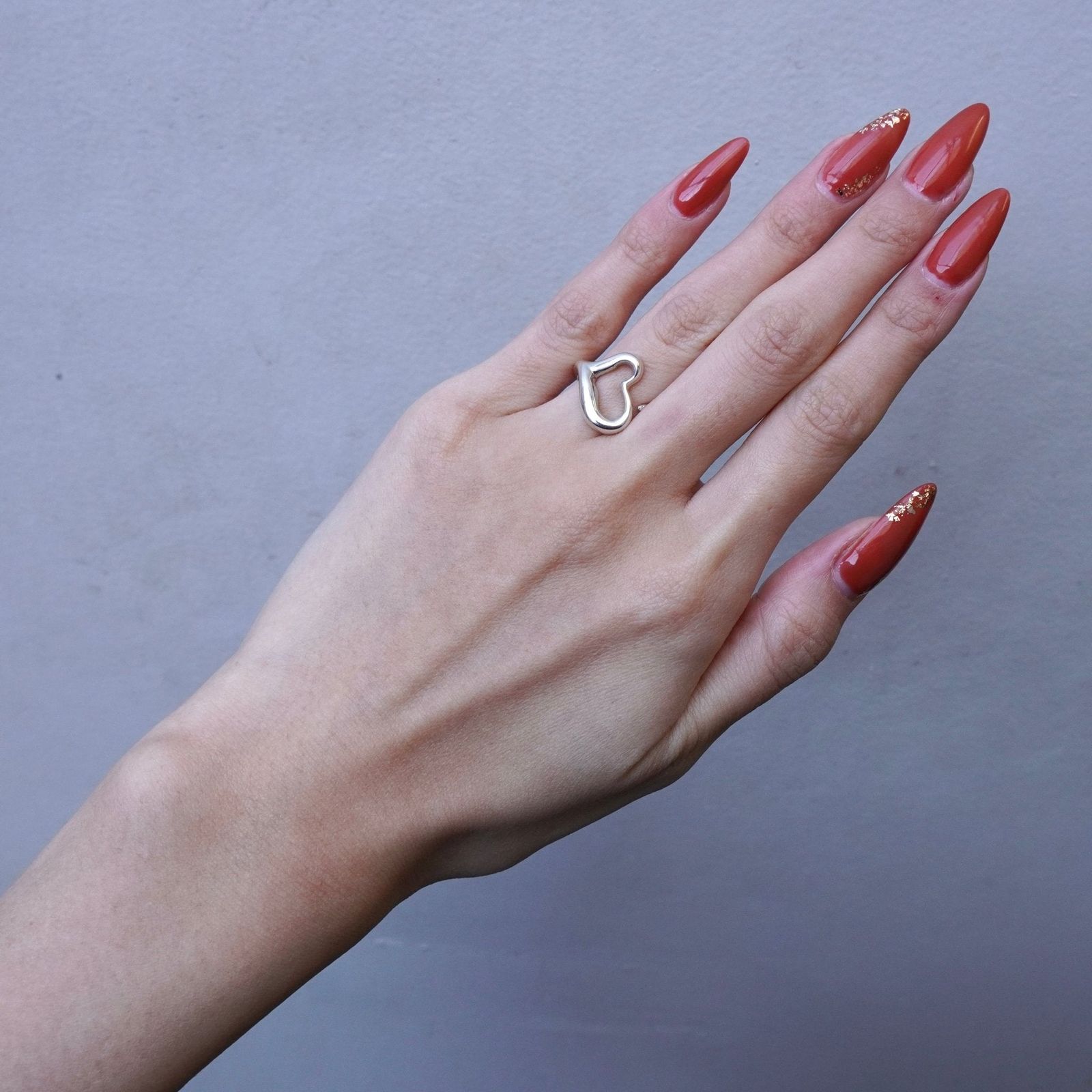 ティファニー オープンハート リング 925 9号 新品磨き済 - メルカリ