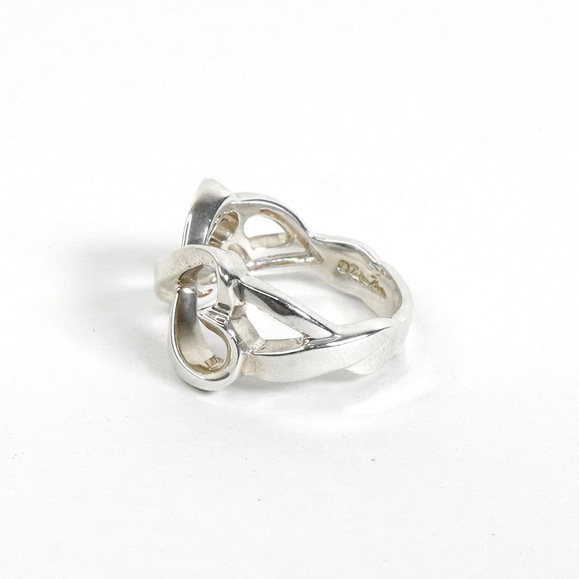 ティファニー ダブルラビングハート リング 925 新品磨き済 - メルカリ