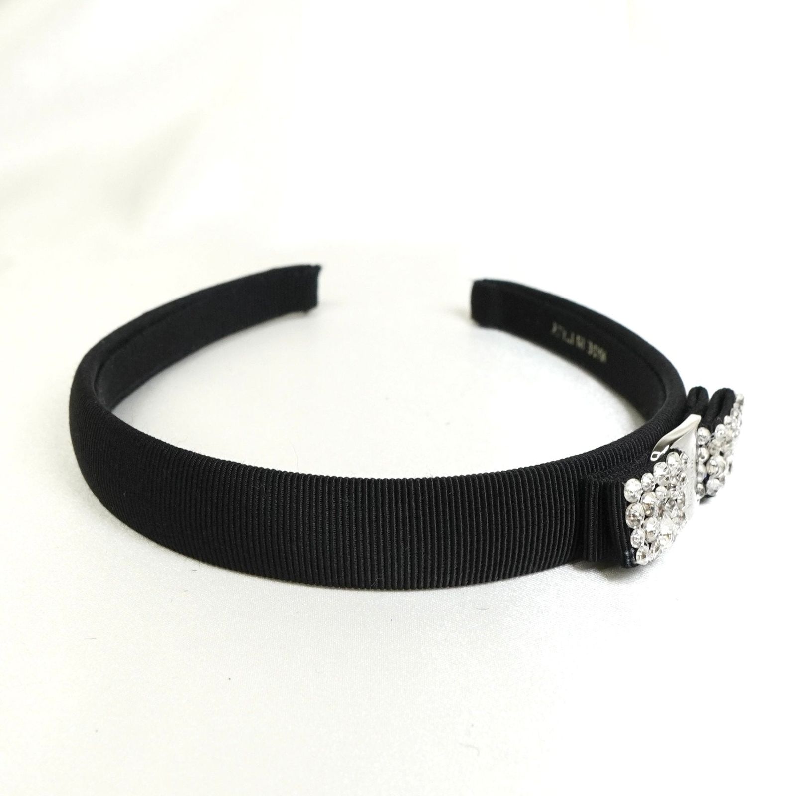 フェラガモ ヴァラリボン カチューシャ ラインストーン キャンバス