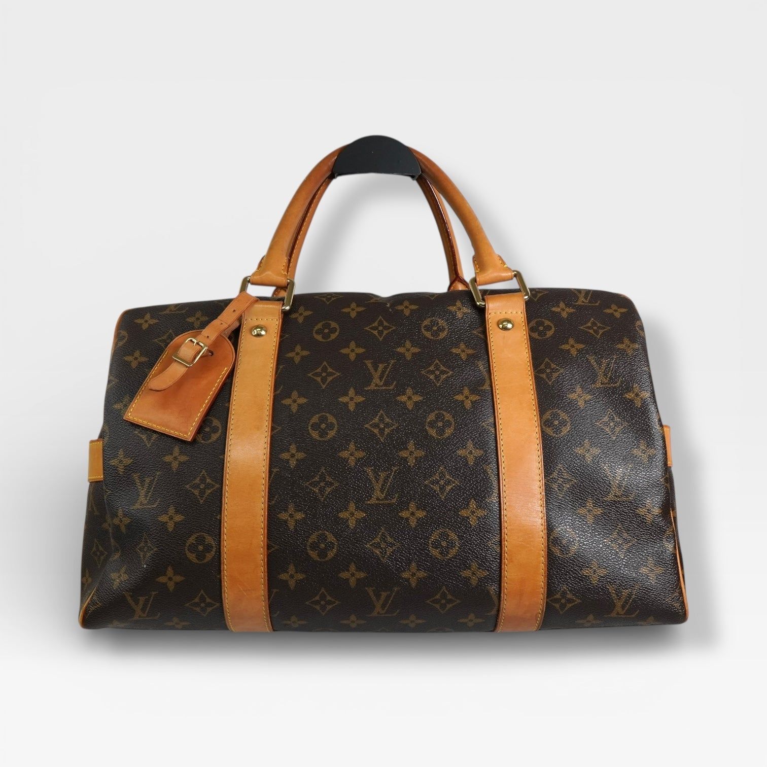 ルイ ヴィトン モノグラム キャリーオール ボストンバッグ ブラウン