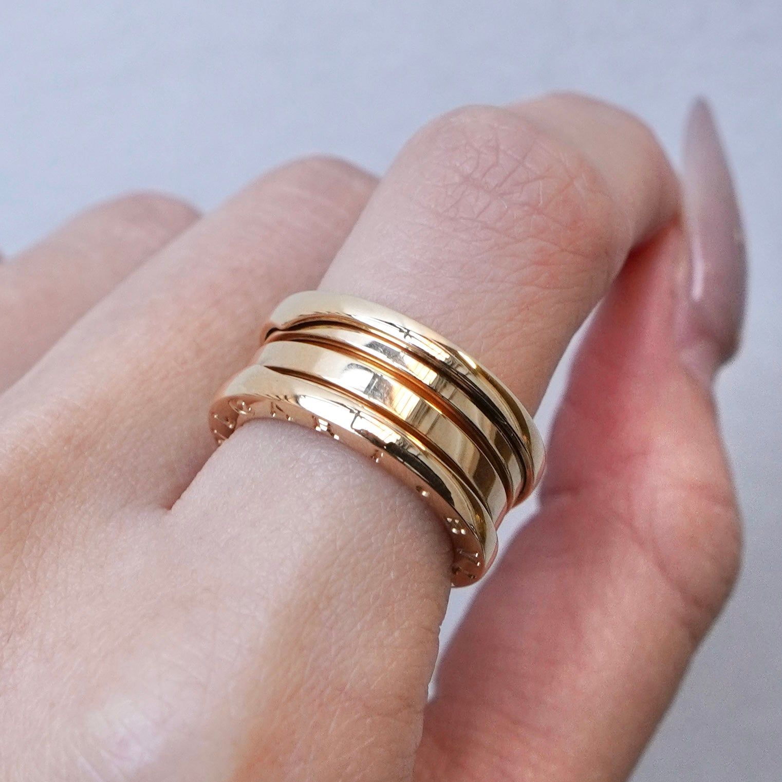 ブルガリ ビーゼロワン リング 750 YG 50 9号 - メルカリ