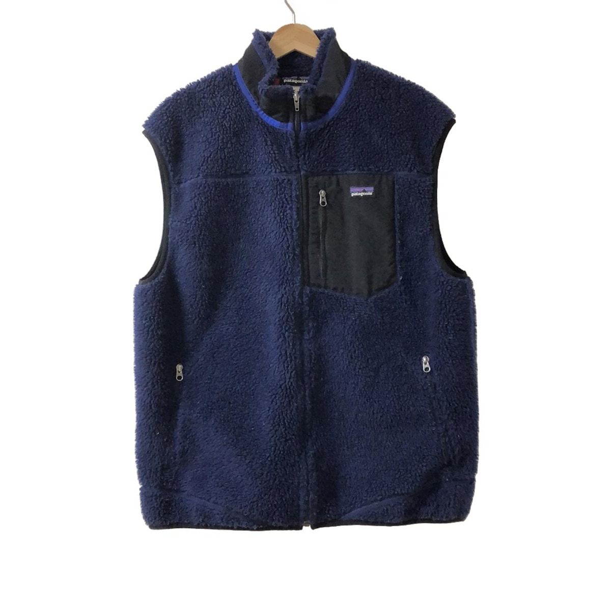 patagonia ダウンベスト M ネイビー ダウンセーター patagonia