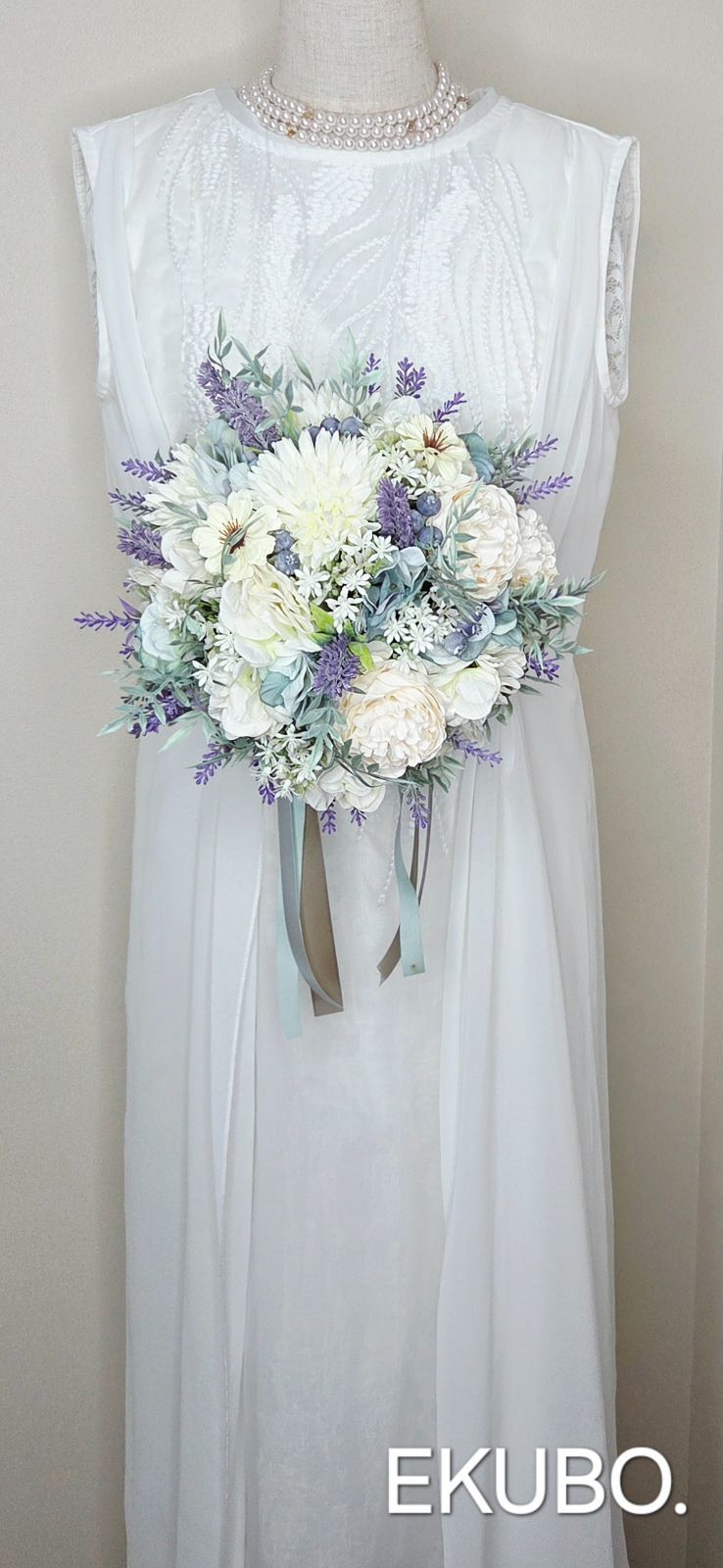 ラベンダーとローズのブーケ】k733 ウェディングブーケ アーティ