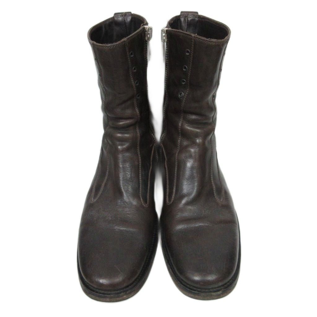 ディオールオム Dior HOMME エディ期 アーカイブ レザー ヒールブーツ