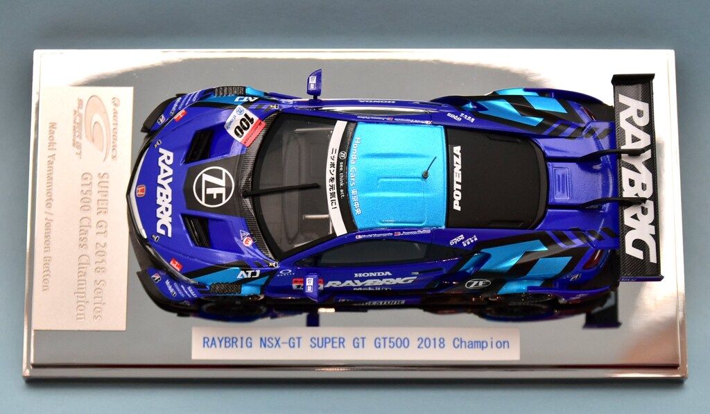 EBBRO 1/43 RAYBRIG NSX-GT SUPER GT GT500 2018 Champion Car No.100