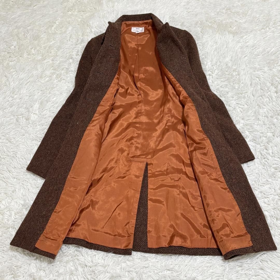 美品】TOCCA ウール Aライン ロングコート 4 ブラウン - メルカリ