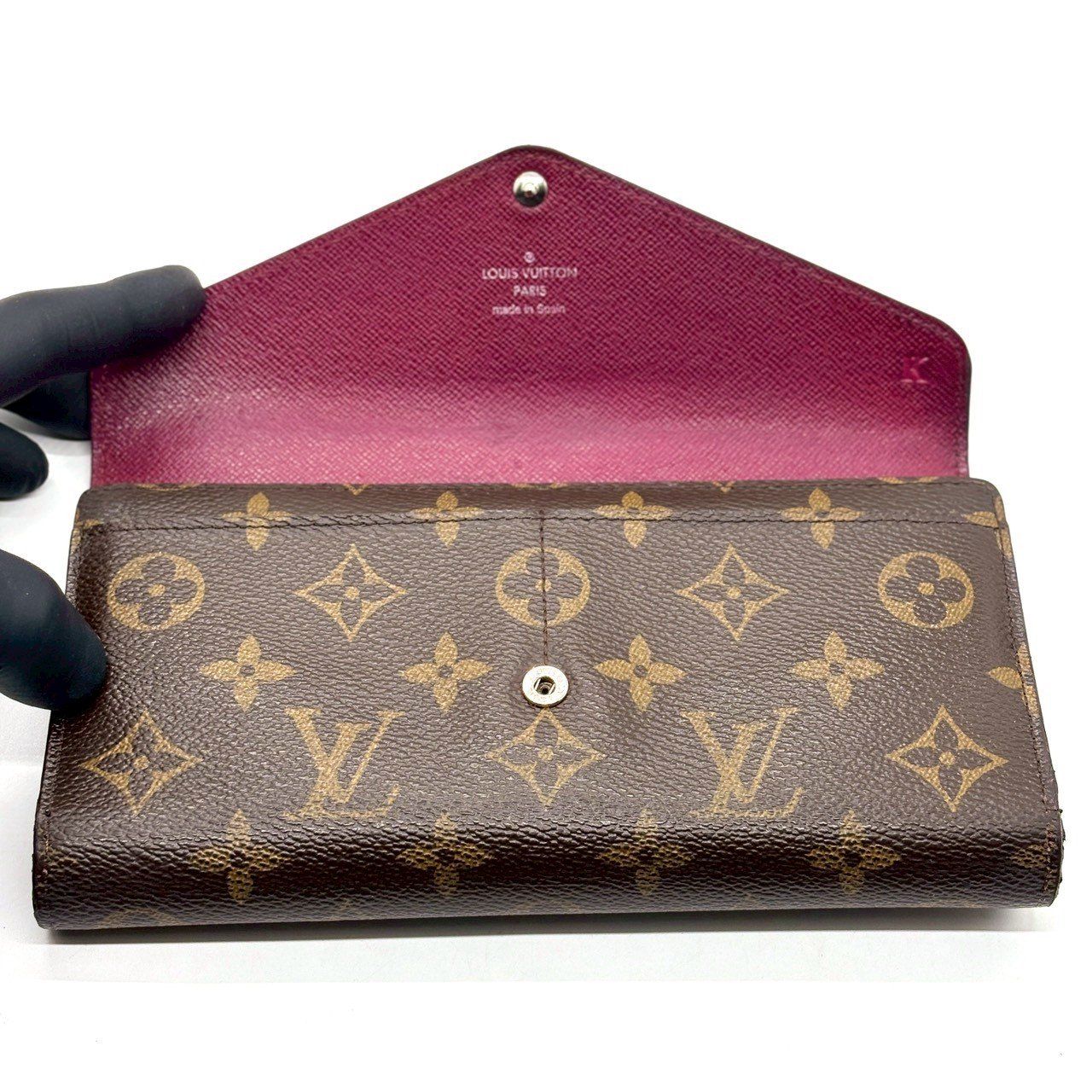 内側に、私の華】 LOUIS VUITTON ポルトフォイユ マリールーロン