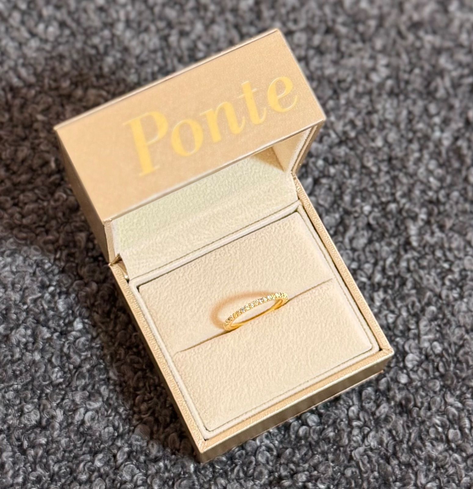 ポンテヴェキオ◇カリーナ*9号*サファイアリング*フルエタニティ*K18