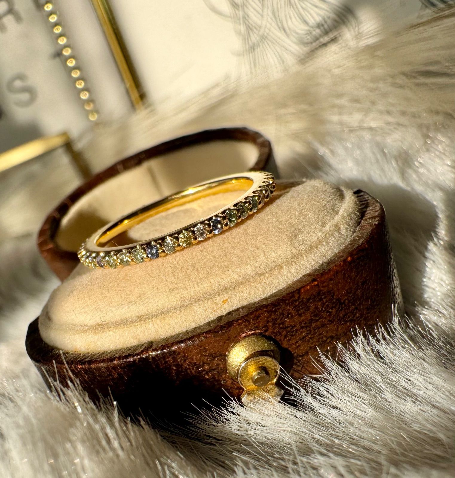 ポンテヴェキオ◇カリーナ*9号*サファイアリング*フルエタニティ*K18